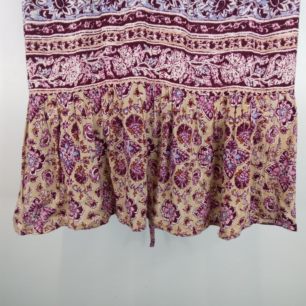 Billabong Paisley Floral Printed Tunic Dress Size M - Picture 10 of 12